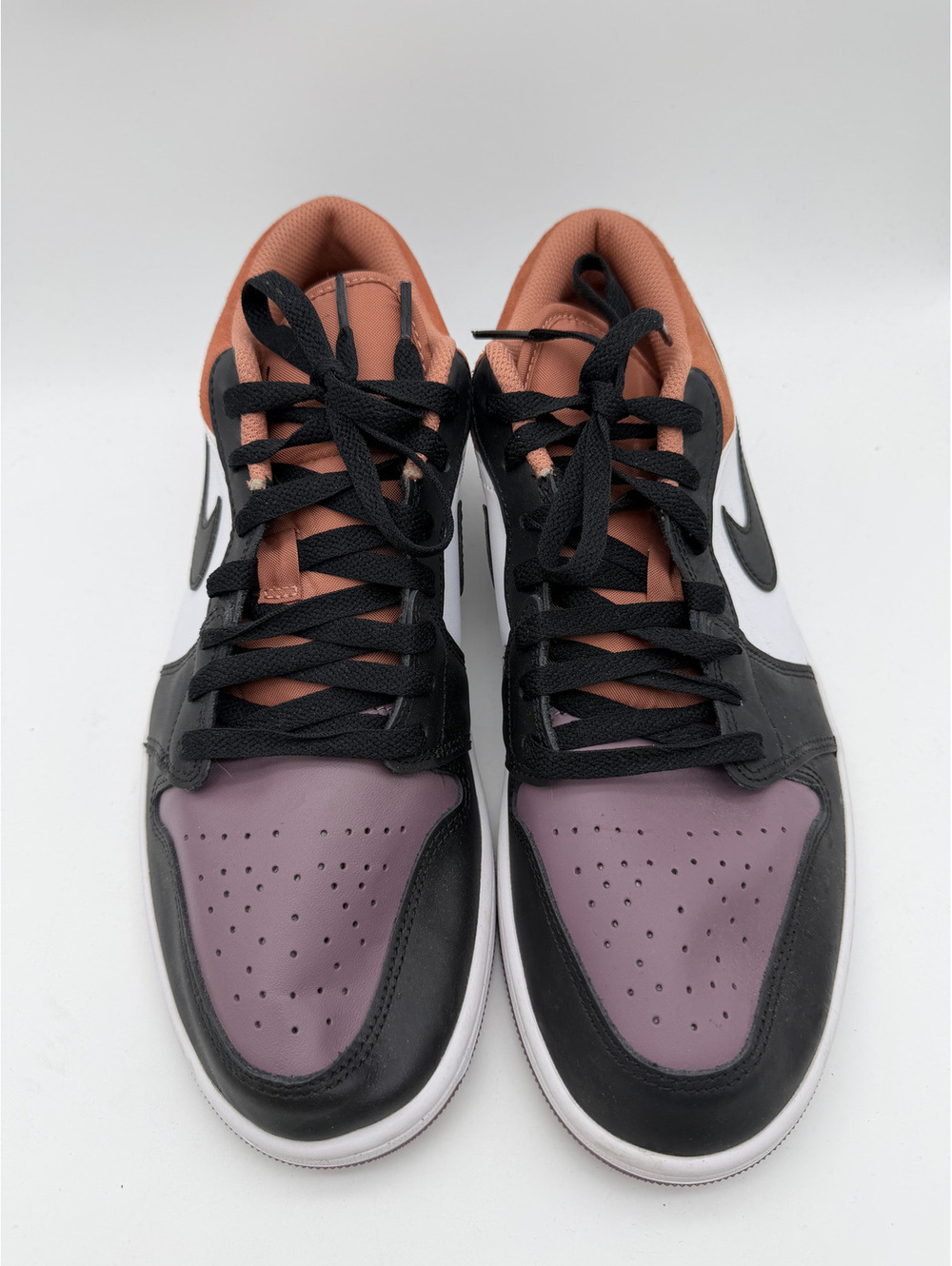 Nike Air Jordan 1 Low OG Mauve Black White Sneakers, Size 11